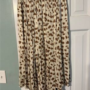 Sundays Brown  and Cream Patterned Women's Skirt